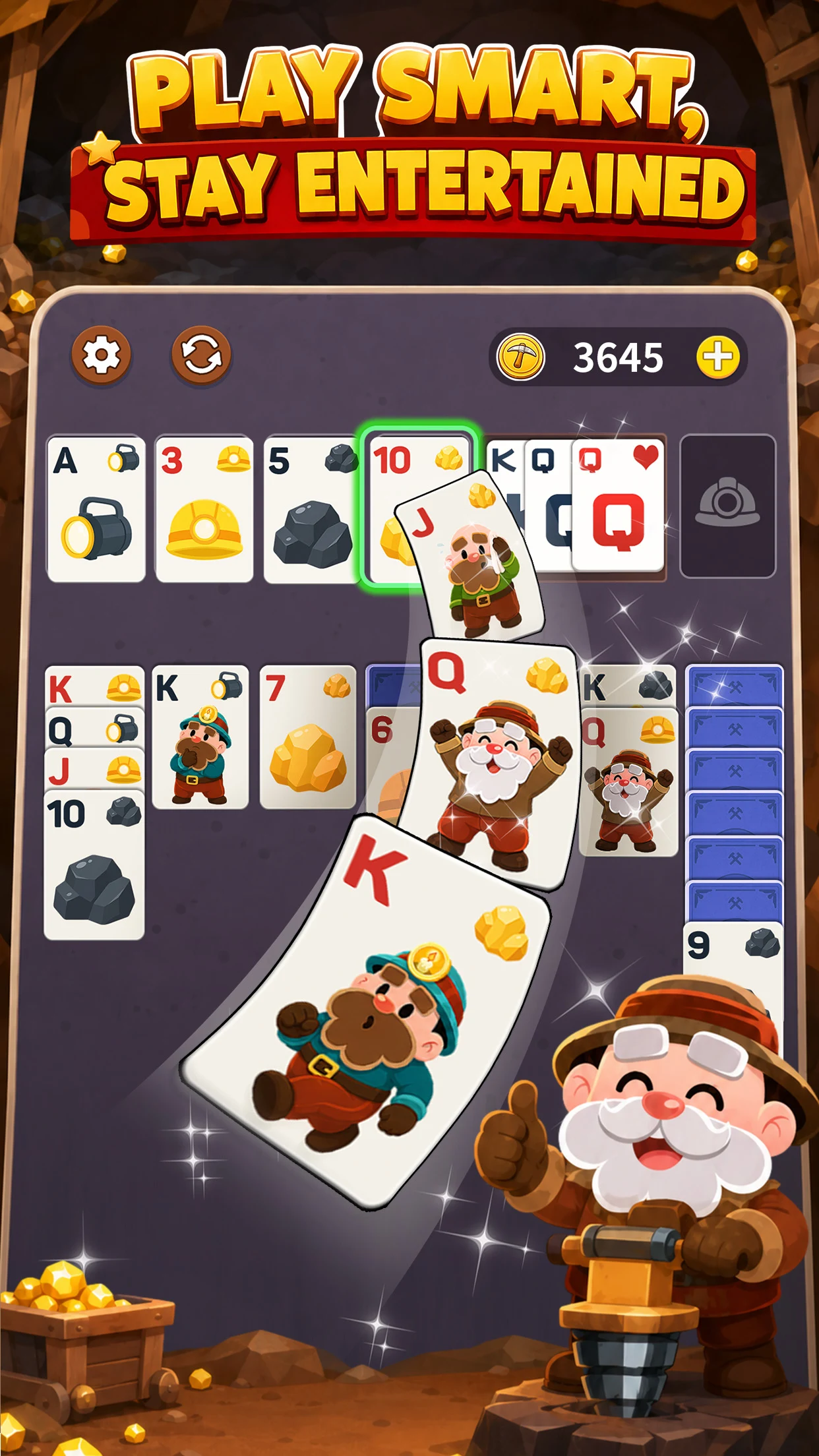 Miner Cards: Solitaire Games screenshot