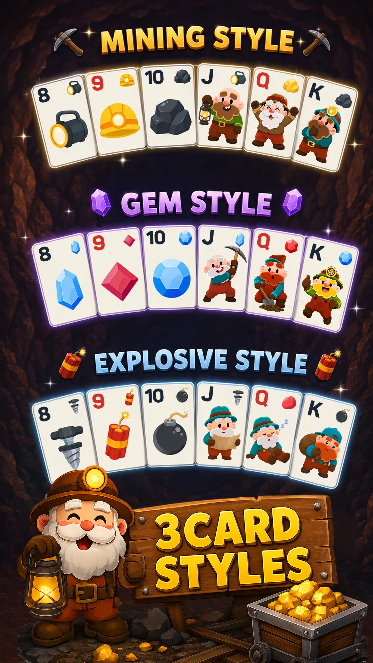 Miner Cards: Solitaire Games screenshot