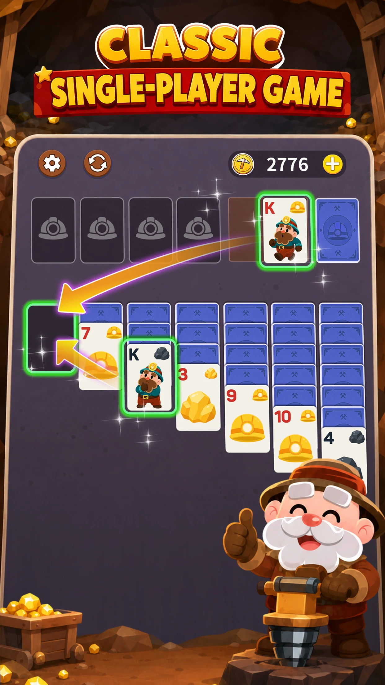 Miner Cards: Solitaire Games screenshot